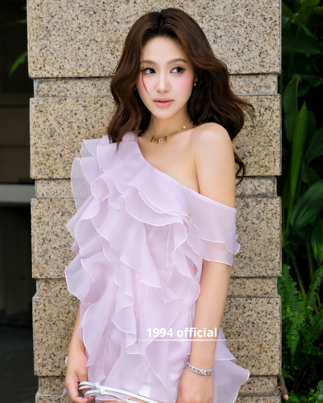 Lilac Ruffle Muse Top