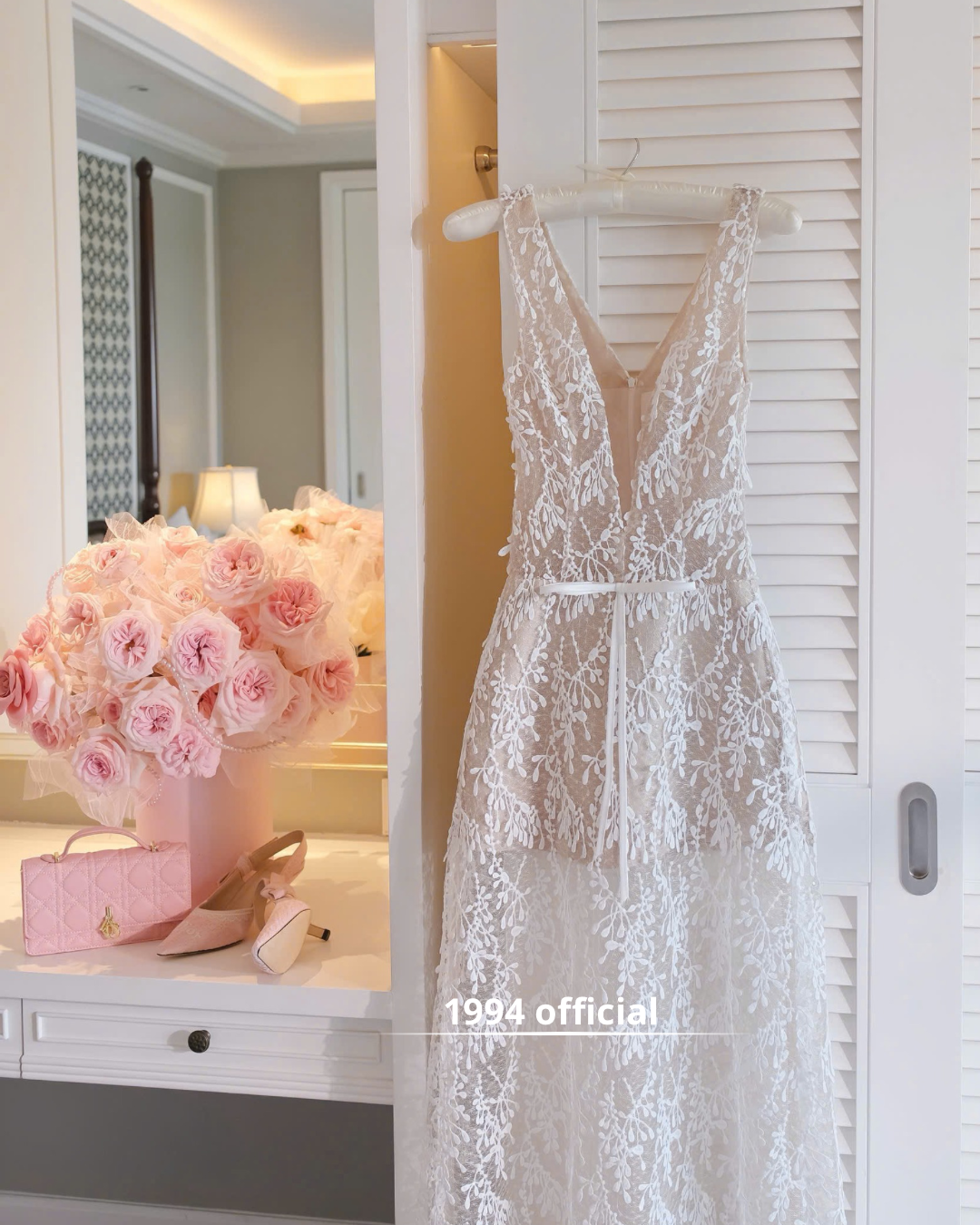 Pearl Ivory Lace Dress