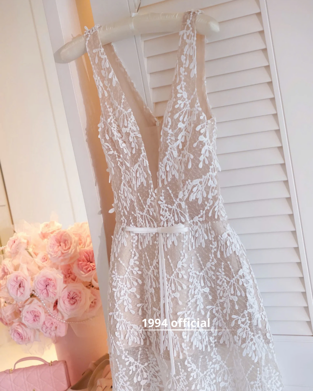 Pearl Ivory Lace Dress